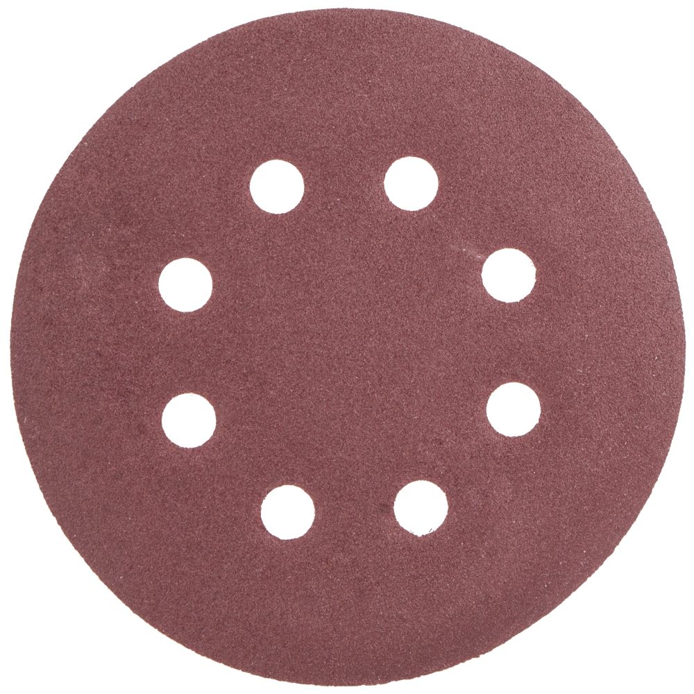 Sanding Disc 125mm 180 Grit With Holes 10/pk Hook And Loop