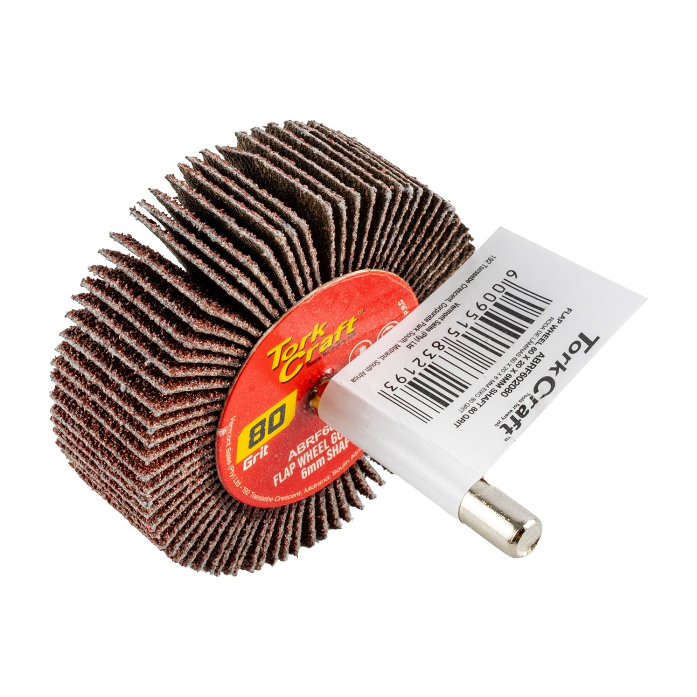 Flap Wheel 60 X 20 X 6mm Shaft 80 Grit Per Each