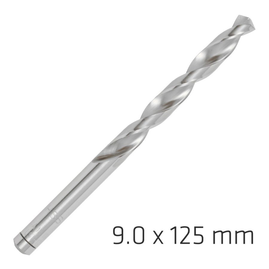 Alpen Pro Hss 9mm Drill Din 338 Rn 135 Split Point Plastic Wallet