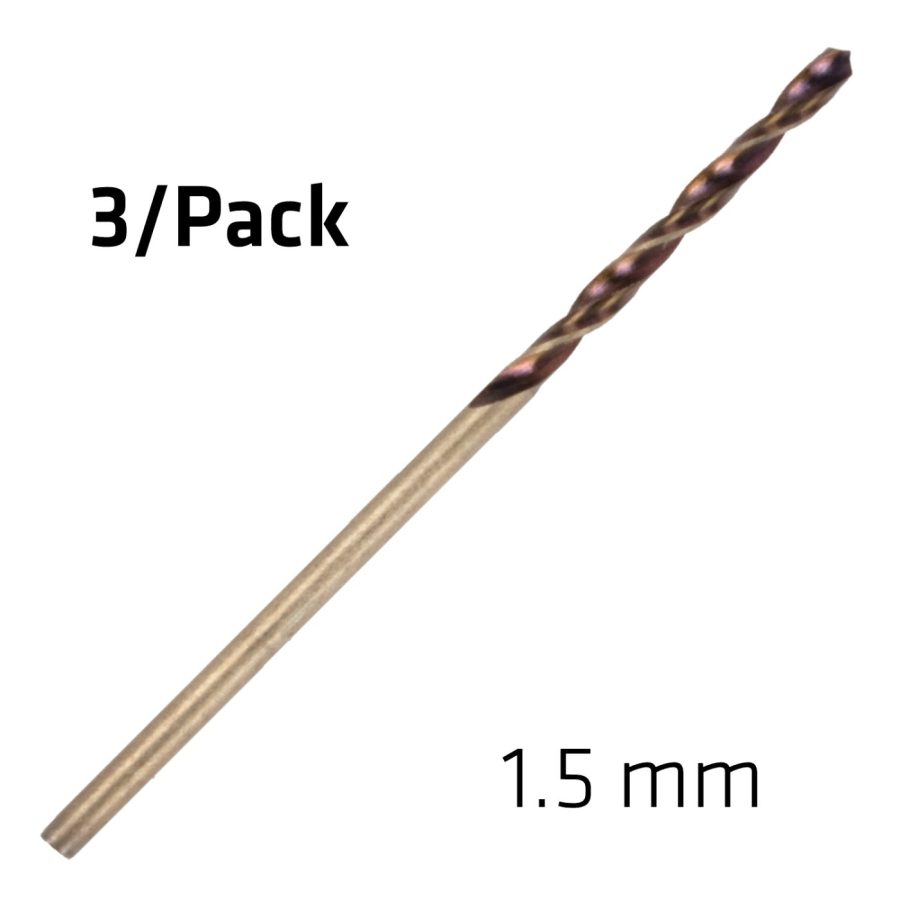 Hss Sprint Master 1.5mm X3 Sleeved Din338 Alpen Drill Bit