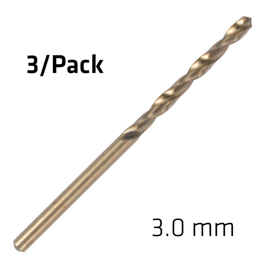 Hss Sprint Master 3.0mm X3 Sleeved Din338 Alpen Drill Bit