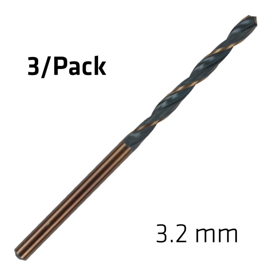 Hss Sprint Master 3.2mm X3 Sleeved Din338 Alpen Drill Bit