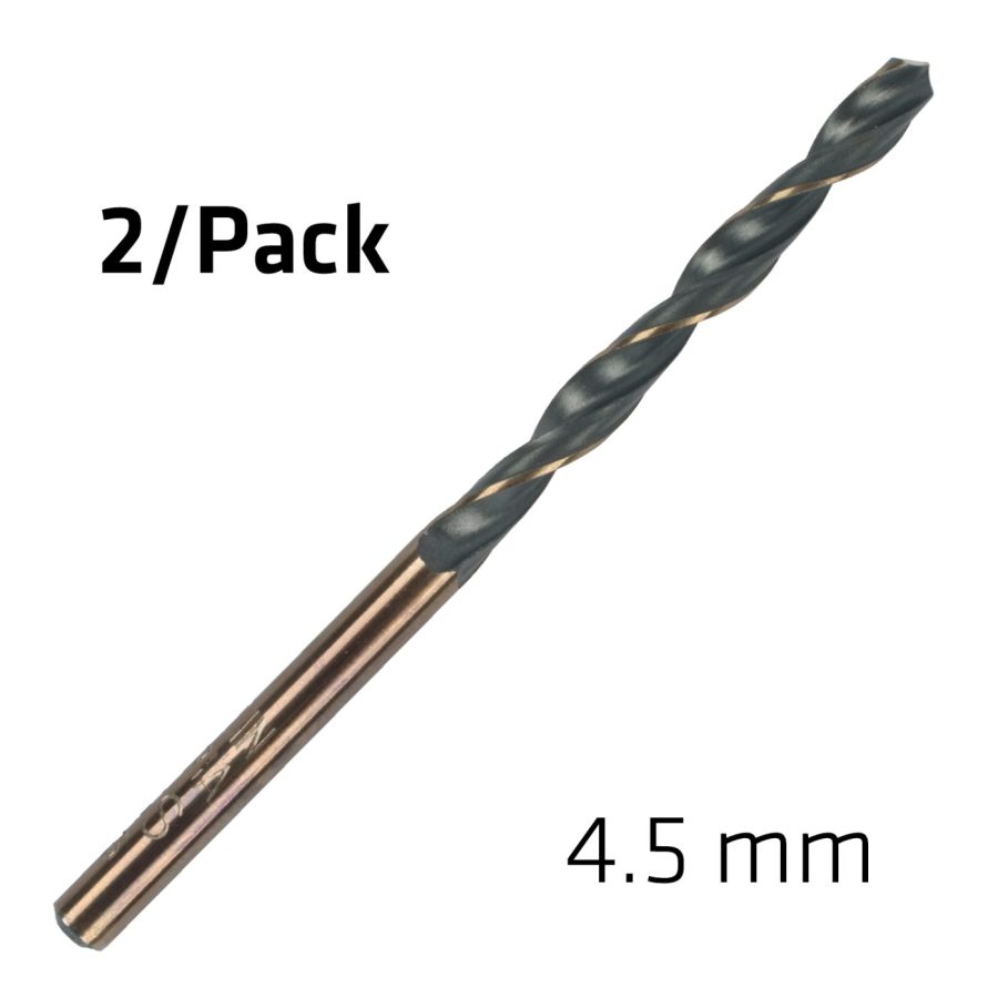 Hss Sprint Master 4.5mm X2 Sleeved Din338 Alpen Drill Bit