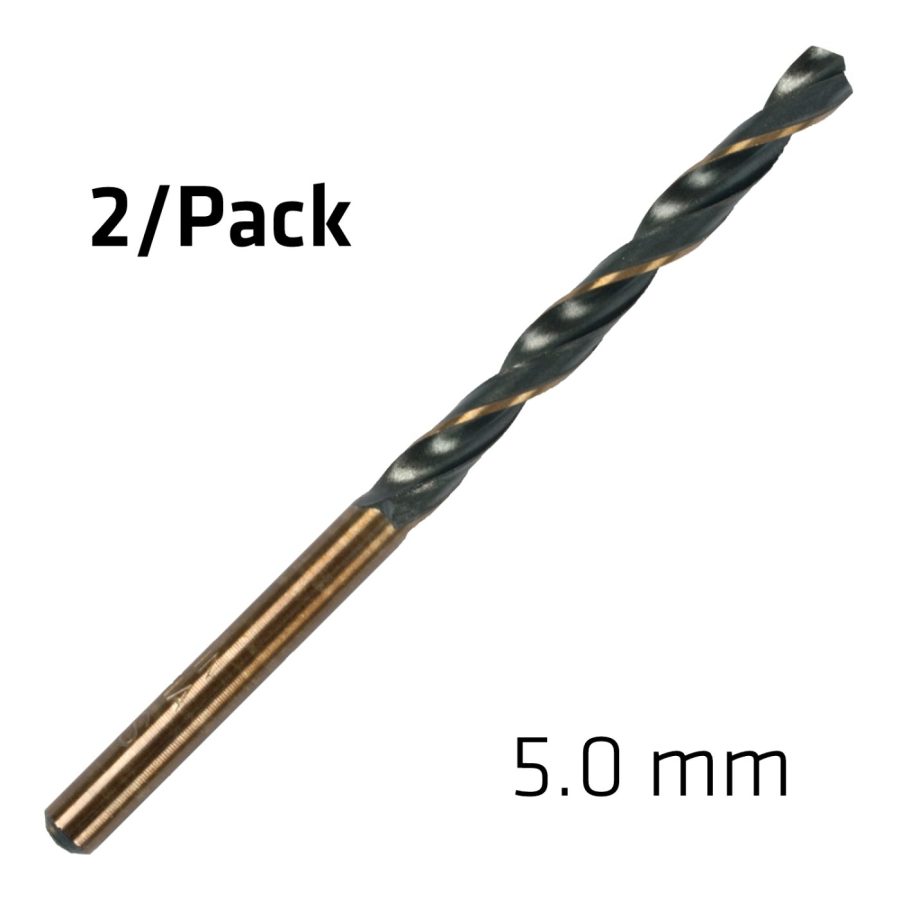 Hss Sprint Master 5.0mm X2 Sleeved Din338 Alpen Drill Bit
