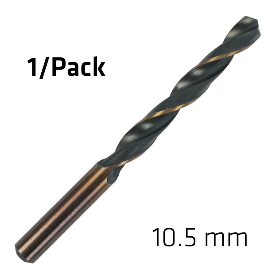 Hss Sprint Master 10.5mm X1 Sleeved Din338 Alpen Drill Bit