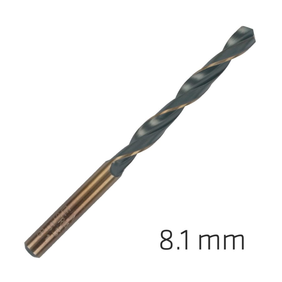 Hss Sprint Master 8.1mm Bulk Din 338 Alpen Drill Bit