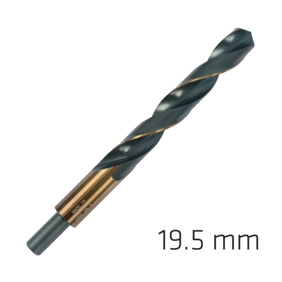 Hss Sprint Master 19.5mm Red Shank 12.5mm X1 Sleeved Din338 Alpen Dril