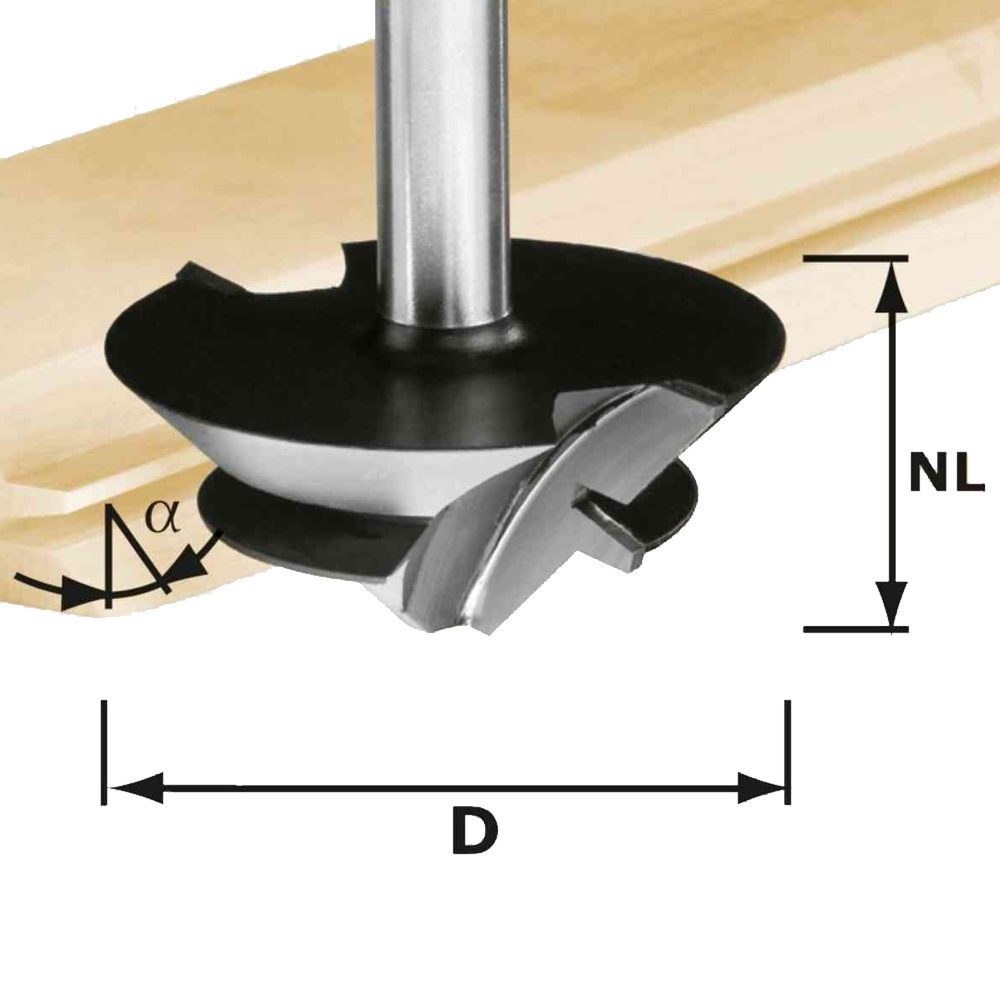 Festool HW D 64/27 S12 Mitre Tongue and Groove Cutter 45°