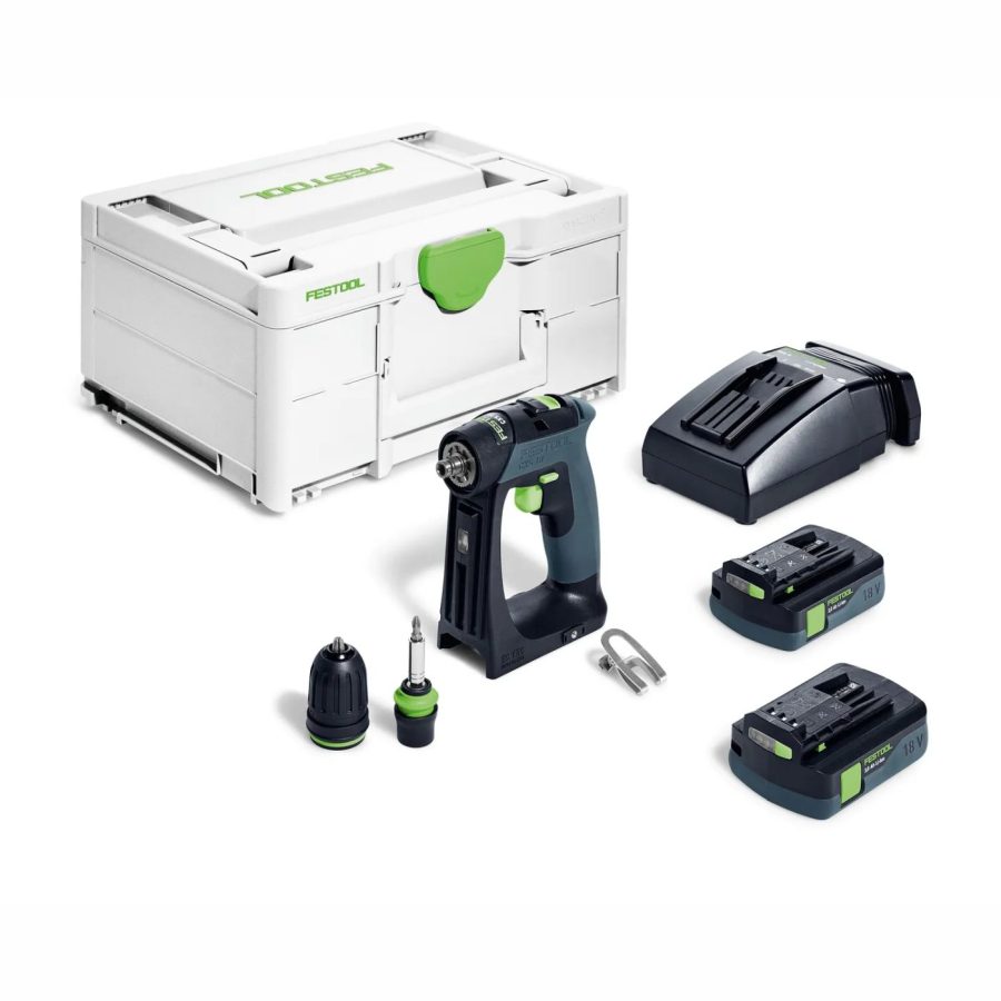 Festool CXS 18 C 3,0-Plus Cordless Drill with ergonomic C-shape design