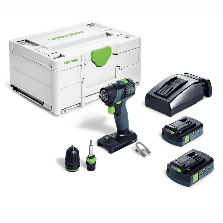Festool TXS 18 C 3,0-Plus Cordless Drill with classic T-shape design