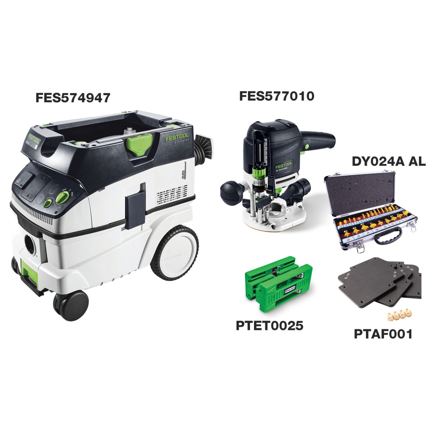 Festool OF 1010 Router and CTL 26 Dust Extraction Kit