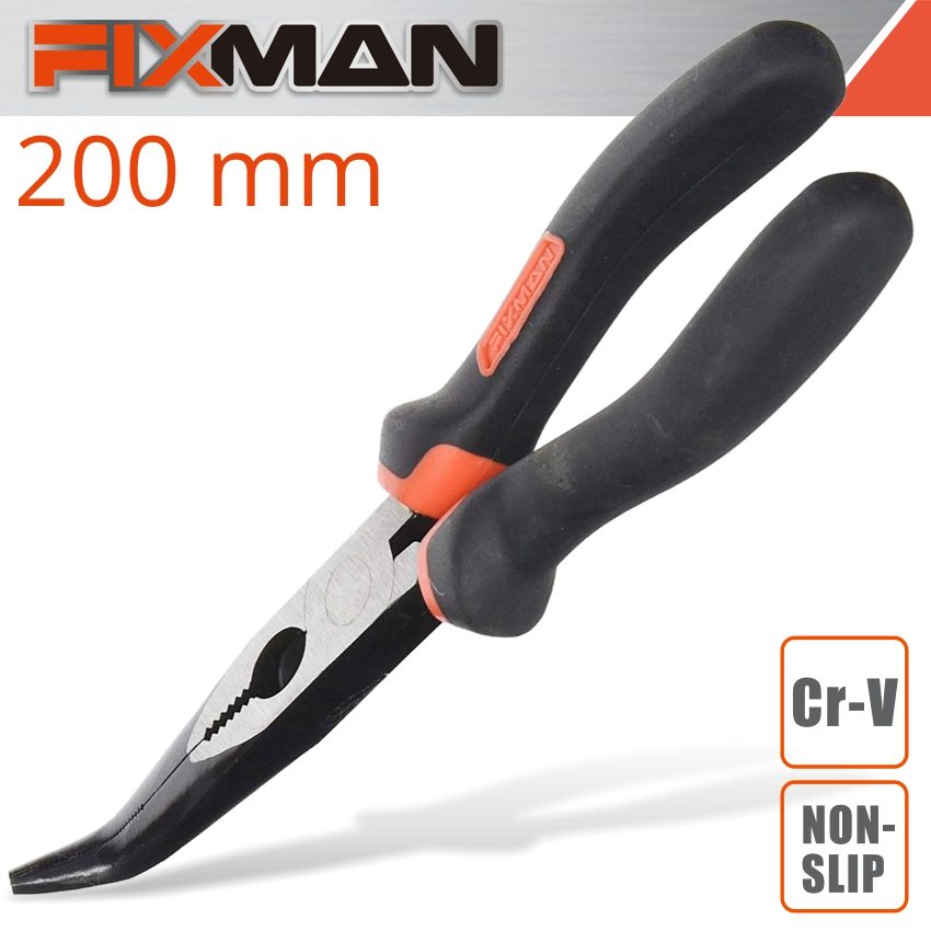 Fixman Industrial Bent Nose Pliers 8'/200mm