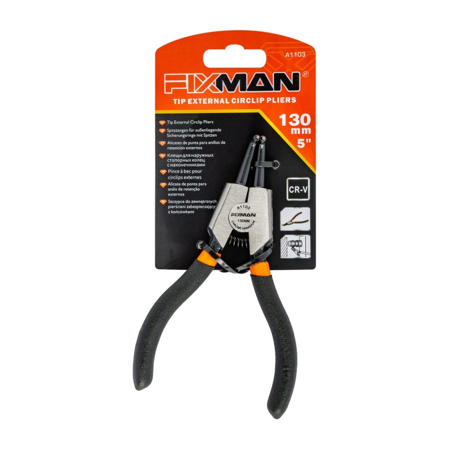 Fixman External Circlip Pliers 6'/145mm 90 Deg