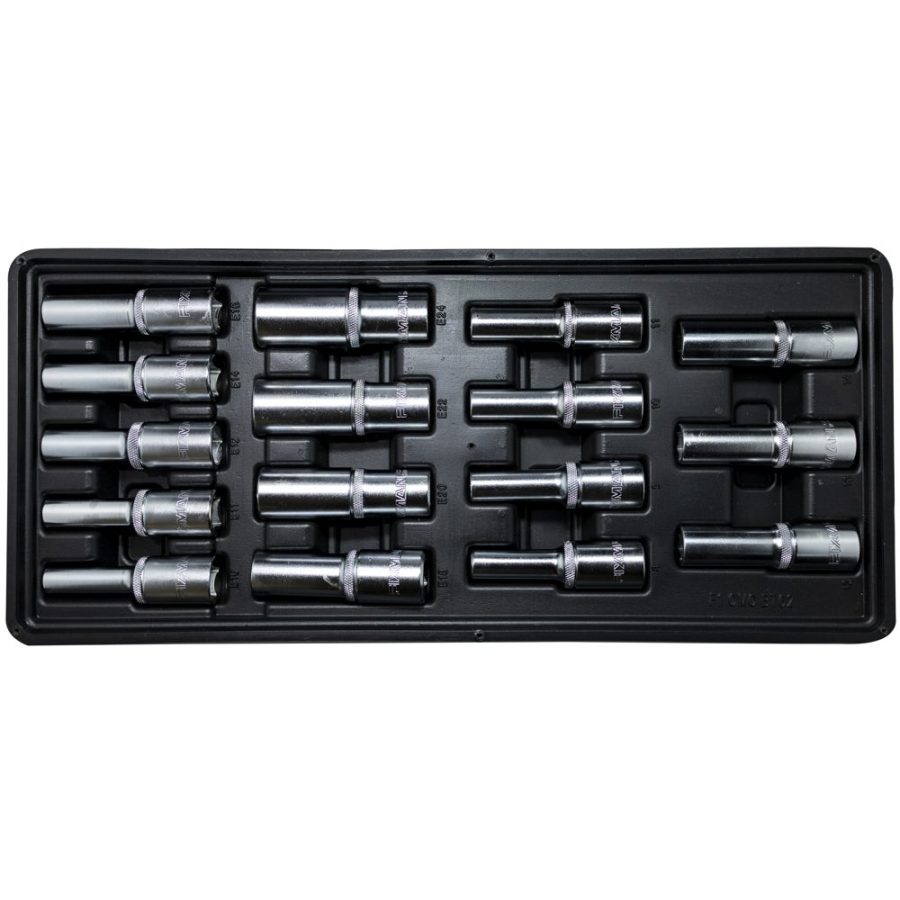 Fixman 16-pc 1/2' Dr.deep Sockets