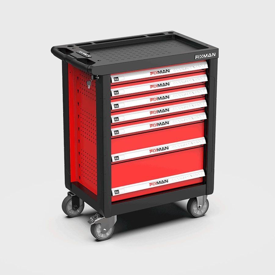 Fixman F1 Series Empty 7-Drawer Roller Cabinet on Castors 958 x 766 x 465mm FIX F1RP7