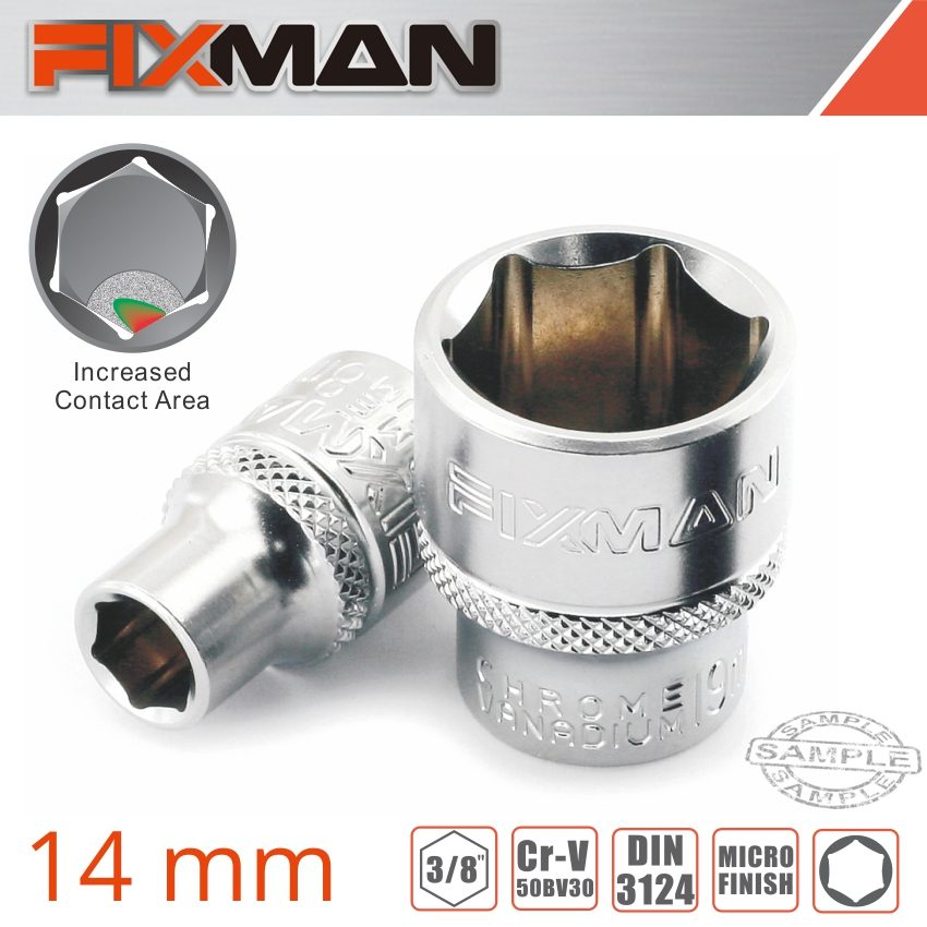 Fixman 3/8' Drive Hex Socket 14mm