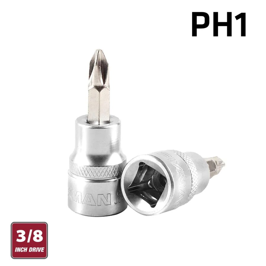 Fixman 3/8' Dr.bit Socket Ph1 Phillips Screwdriver Bit