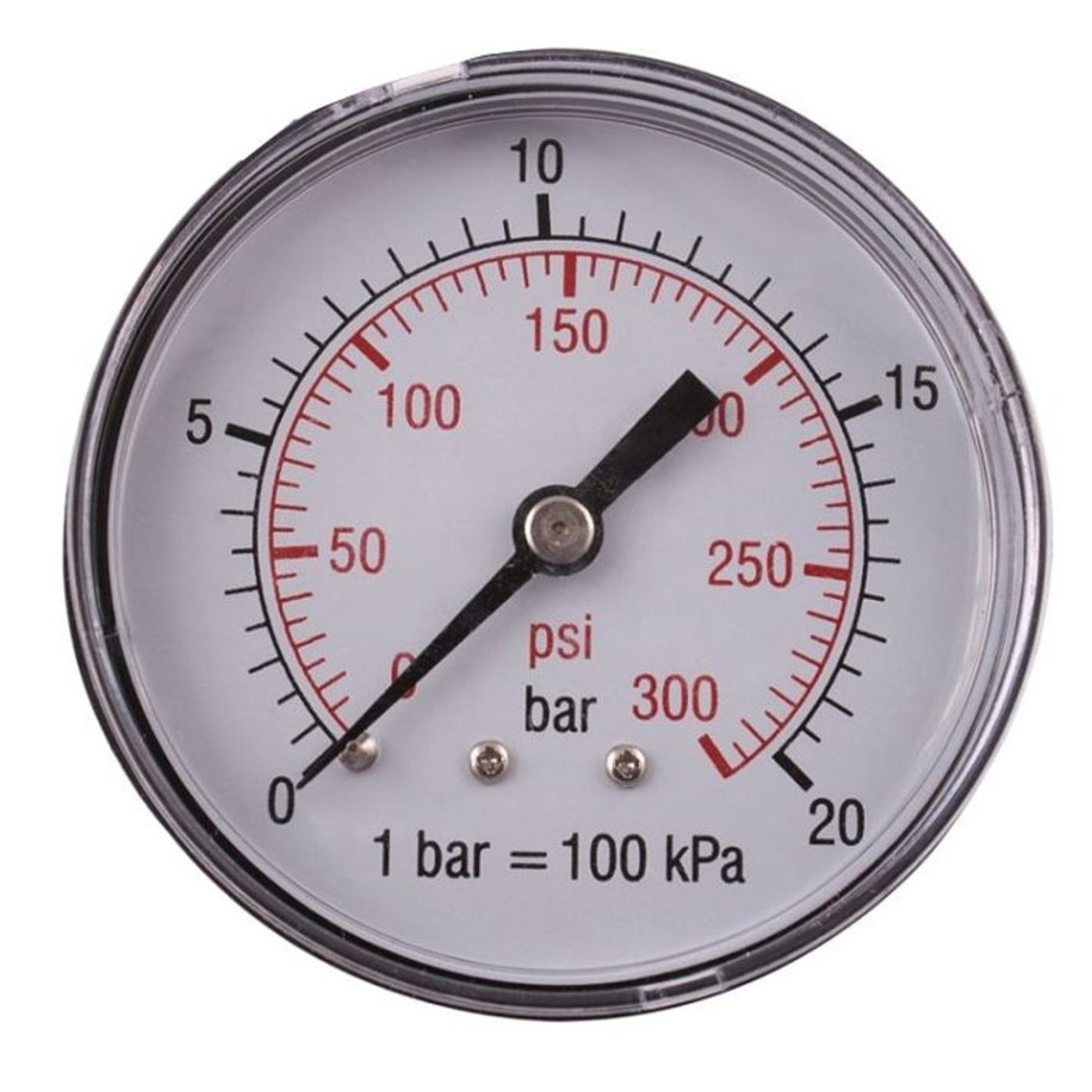 Pressure Gauge 0-20bar1/4rear 63mm D6314r20