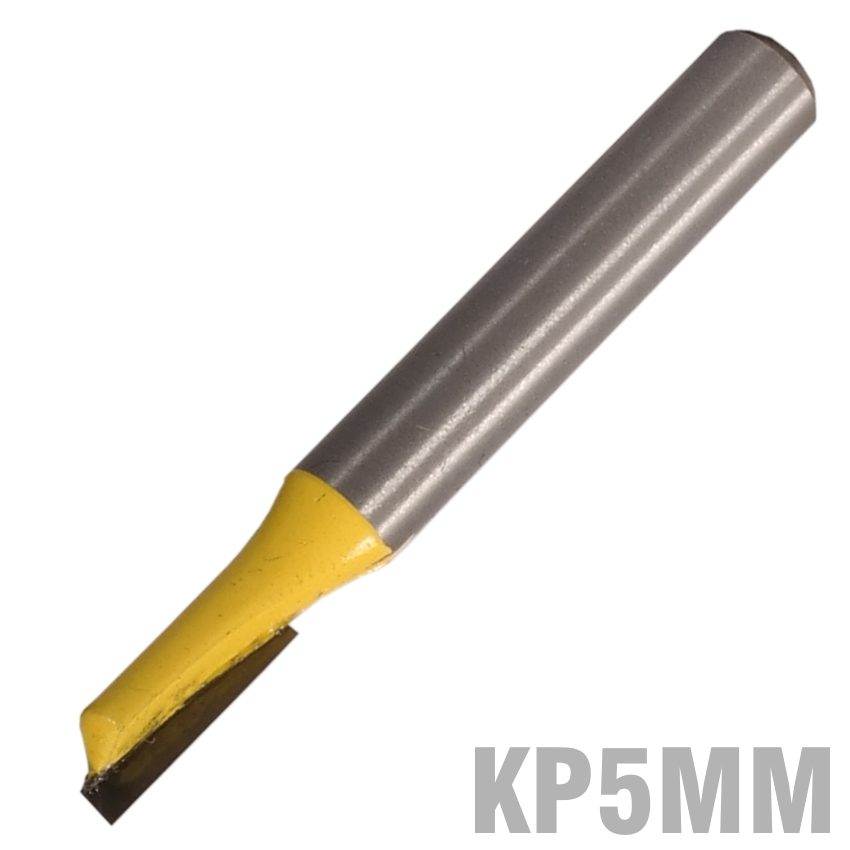Straight Bit 5mm X 13mm Single Flute Metric 1/4' Shank
