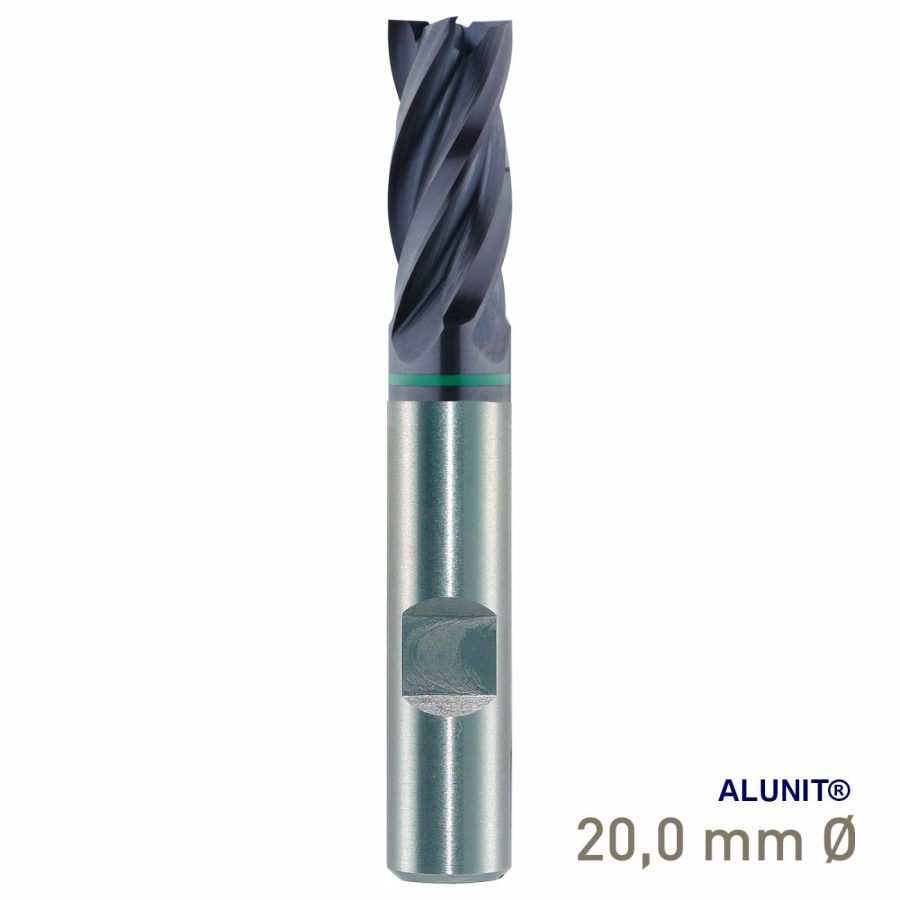 Maykestag HPT ALUNIT HSS SPM end mill 20mm short series DIN 844 B