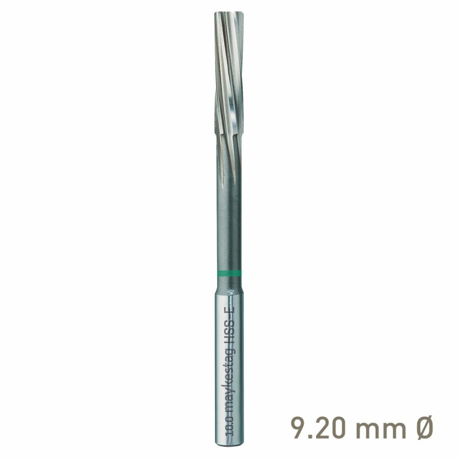Maykestag HSS-E NC Machine Reamer 9.2mm Left-Hand Spiral Industrial