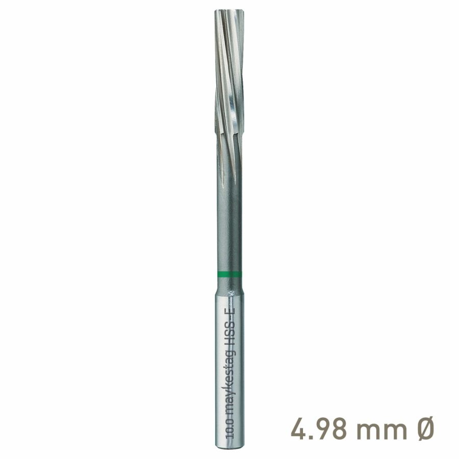 Maykestag HSS-E NC Machine Reamer 4.98mm Nominal Shank Form D