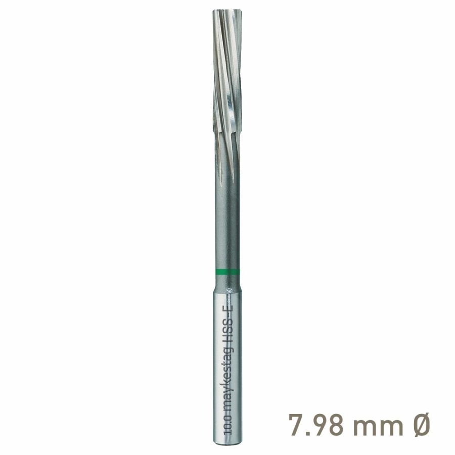 Maykestag HSS-E NC Machine Reamer 7.98mm Nominal Shank Form D