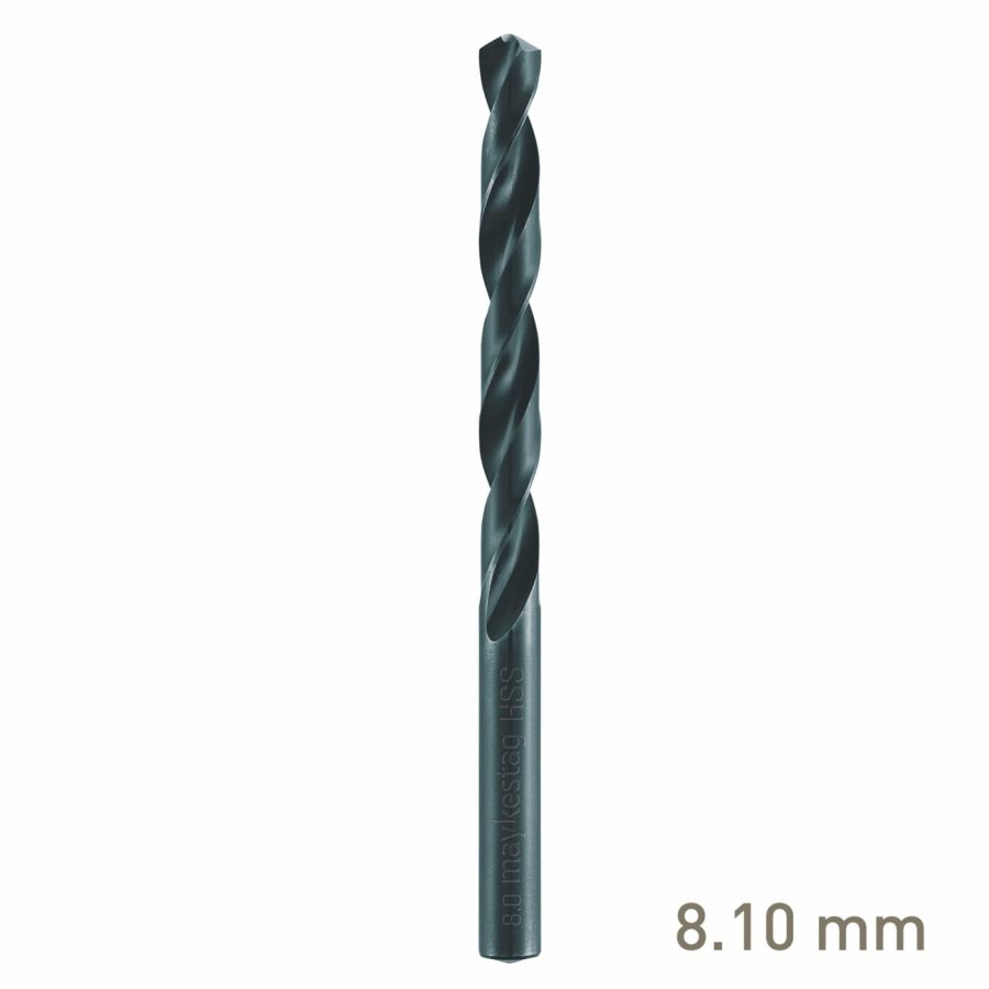 Maykestag HSS Jobber Drill Bit 8.1mm Bulk Split Point Industrial
