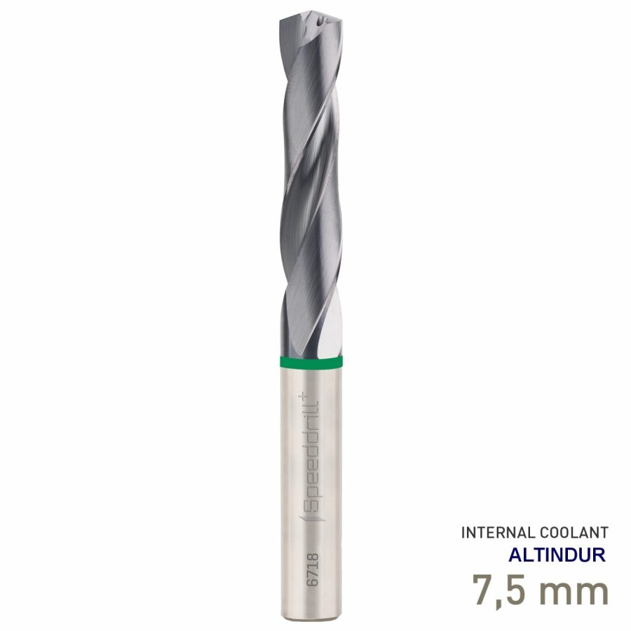 Maykestag Speeddrill+ Universal Solid Carbide Drill Bit 7.5mm 3xD ALTINDUR