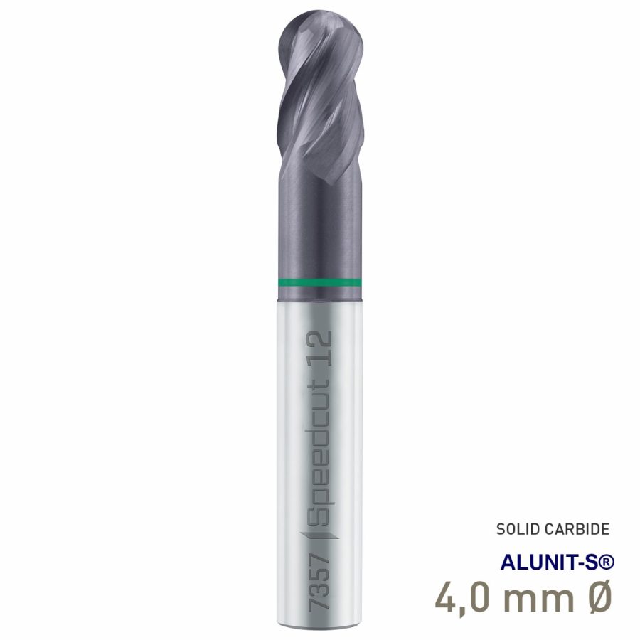 Scall Nose End Mill Sp Cut Univ. Z4 4.0 Din 6527lha Shank Din 6