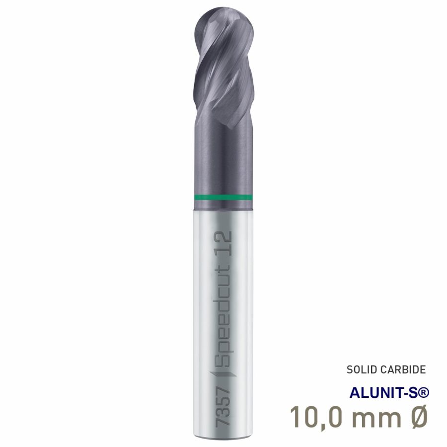 Scall Nose End Mill Sp Cut Univ. Z4 10.0 Din 6527lha Shank Din