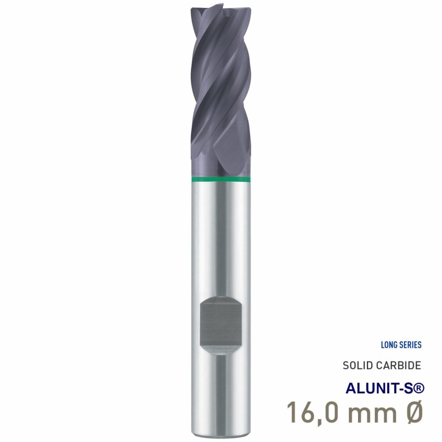 Maykestag Solid Carbide HPC End Mill 16mm Speedcut-Universal Long Series 4 Flute