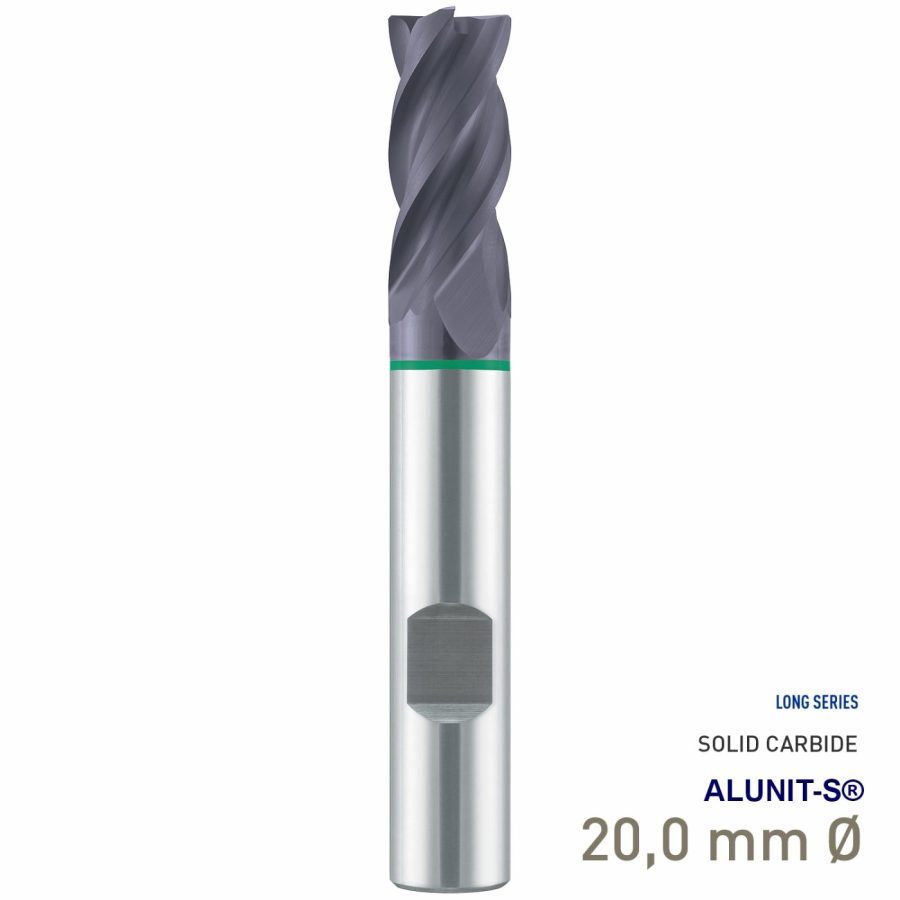 Maykestag Solid Carbide HPC End Mill 20mm Speedcut-Universal Long Series 4 Flute