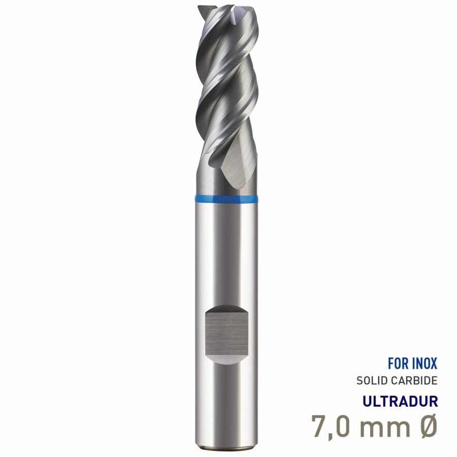Maykestag Speedcut 4.0-Inox Solid Carbide HPC End Mill 7mm Long Series 3 Flute