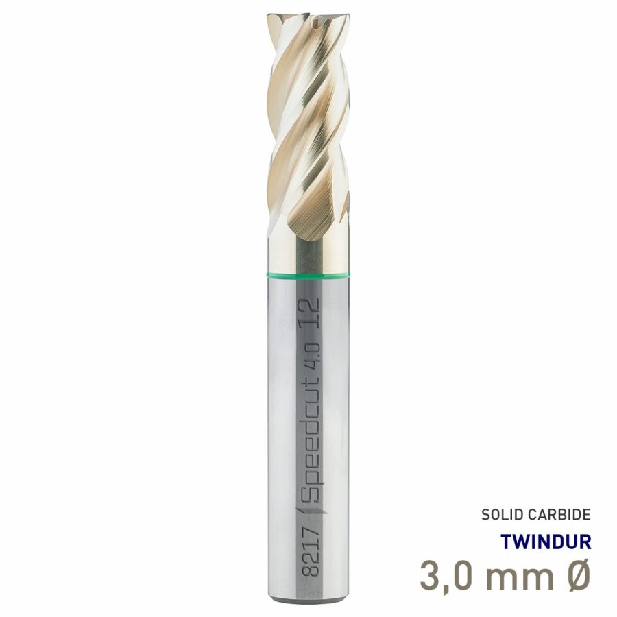 Maykestag Speedcut 4.0 Universal HPC Solid Carbide End Mill 3mm Long Series 4 Flute