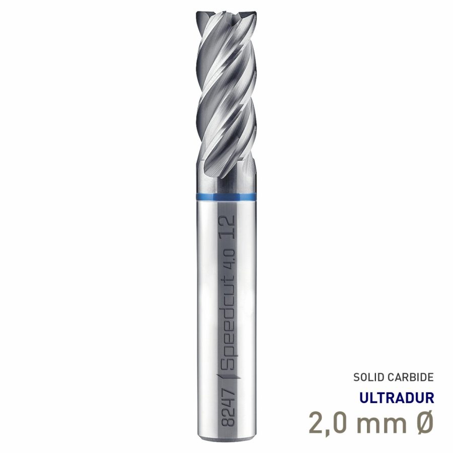 Maykestag Speedcut 4.0-Inox HPC Solid Carbide End Mill 2mm Long Series 3 Flute