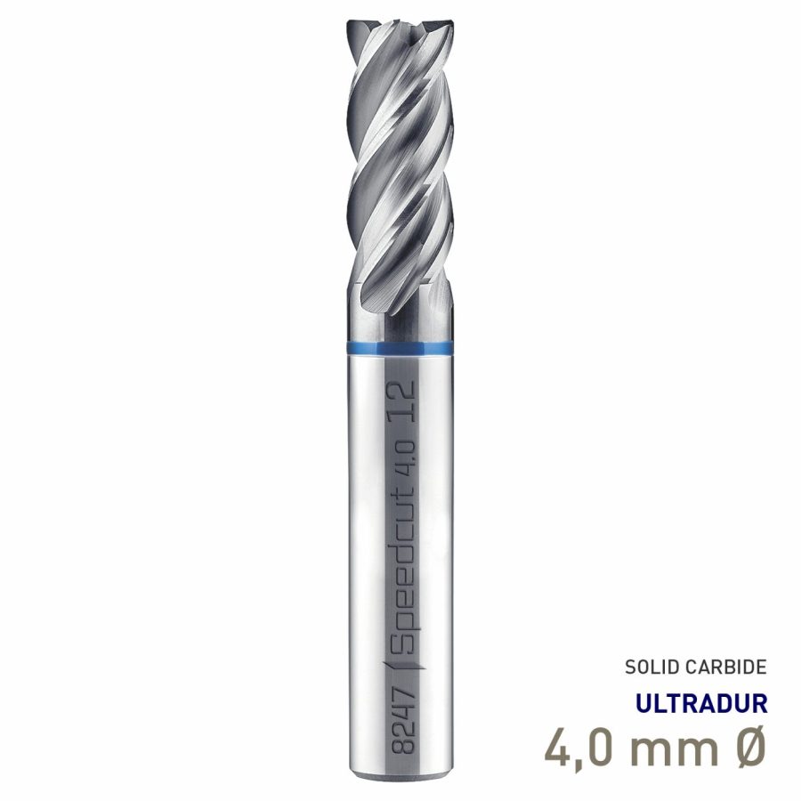 Maykestag Speedcut 4.0-Inox HPC Solid Carbide End Mill 4mm Long Series 4 Flute