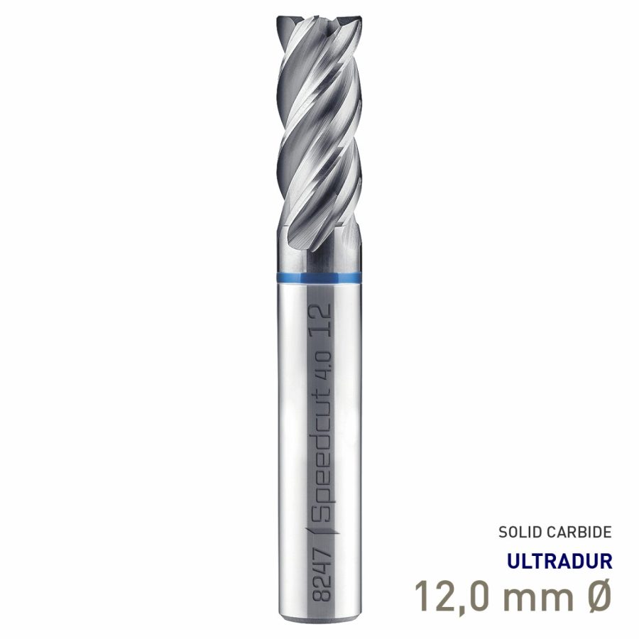 Maykestag Speedcut 4.0-Inox HPC Solid Carbide End Mill 12mm Long Series 4 Flute