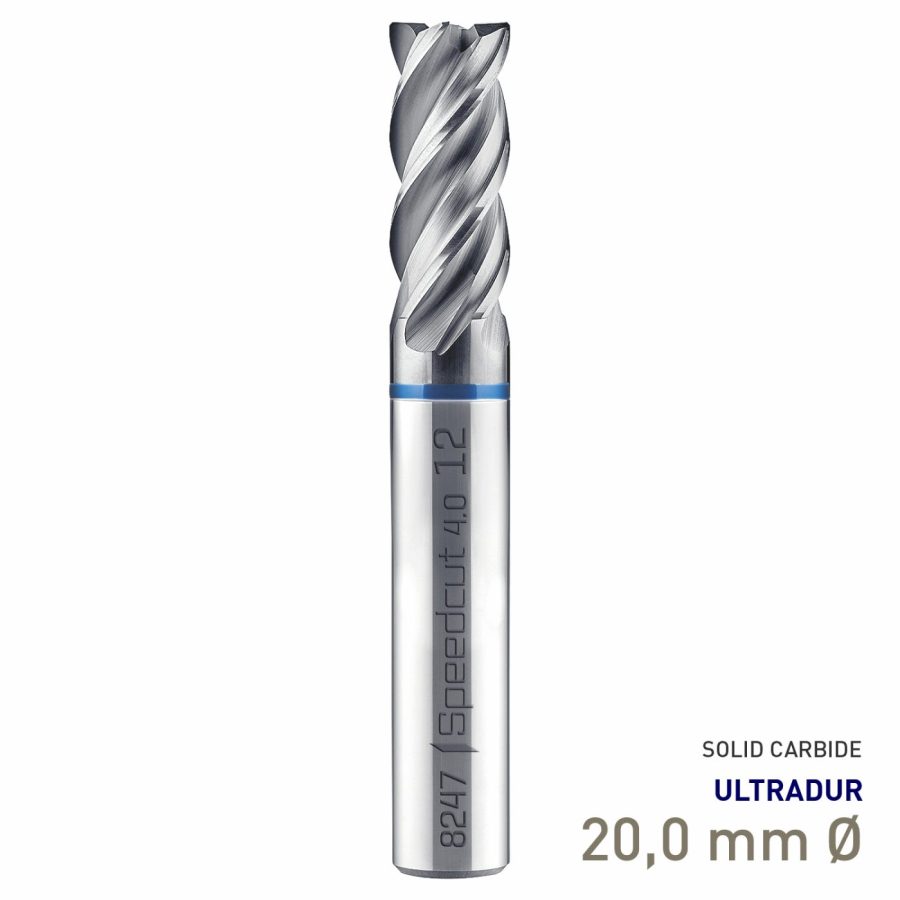 Maykestag Speedcut 4.0-Inox HPC Solid Carbide End Mill 20mm Long Series 4 Flute
