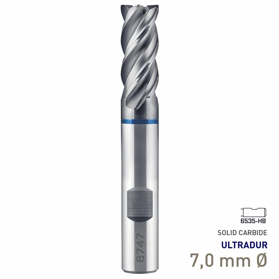 Maykestag Speedcut 4.0-Inox ULTRADUR HPC Solid Carbide End Mill 7mm Long Series 4 Flute