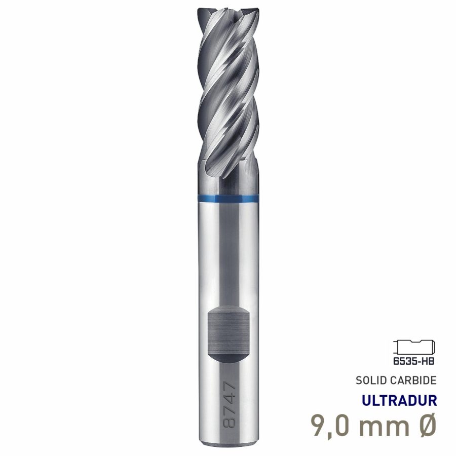 Maykestag Speedcut 4.0-Inox ULTRADUR HPC Solid Carbide End Mill 9mm Long Series 4 Flute