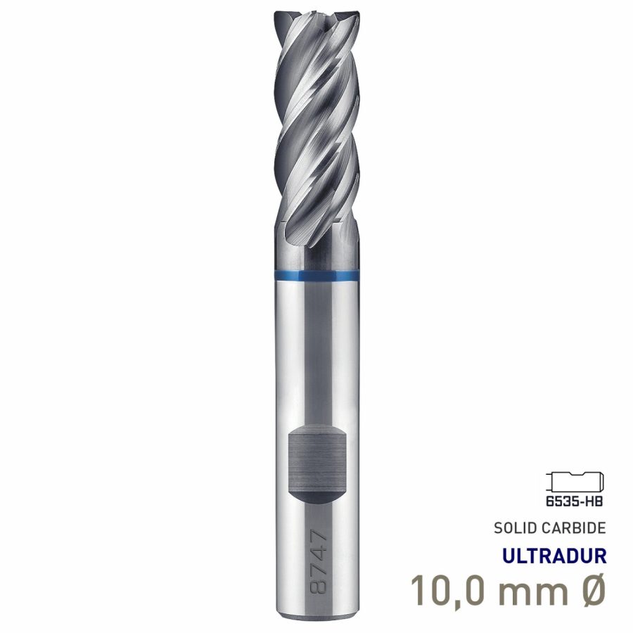 Maykestag Speedcut 4.0-Inox ULTRADUR HPC Solid Carbide End Mill 10mm Long Series 4 Flute