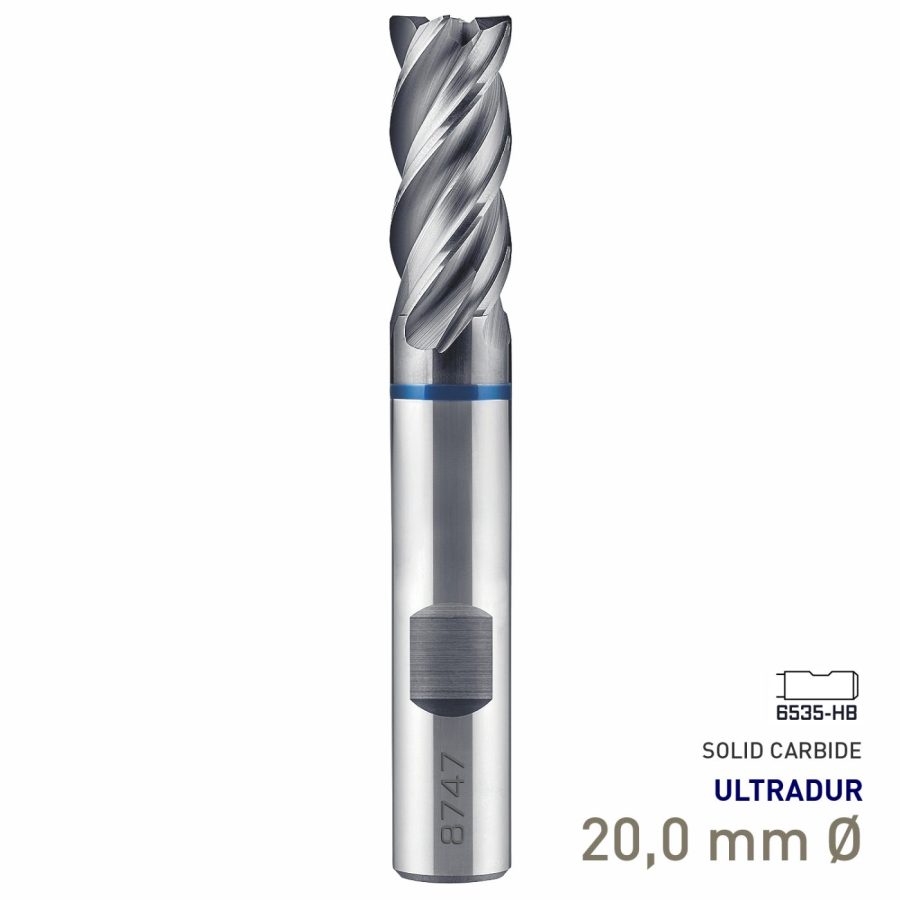 Maykestag Speedcut 4.0-Inox ULTRADUR HPC Solid Carbide End Mill 20mm Long Series 4 Flute