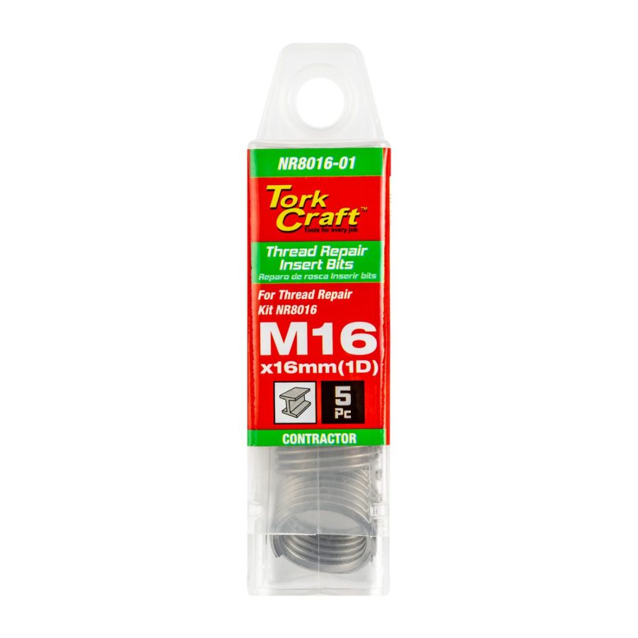 Thread Repair Kit M16 X 1d Replacement Inserts 5pce