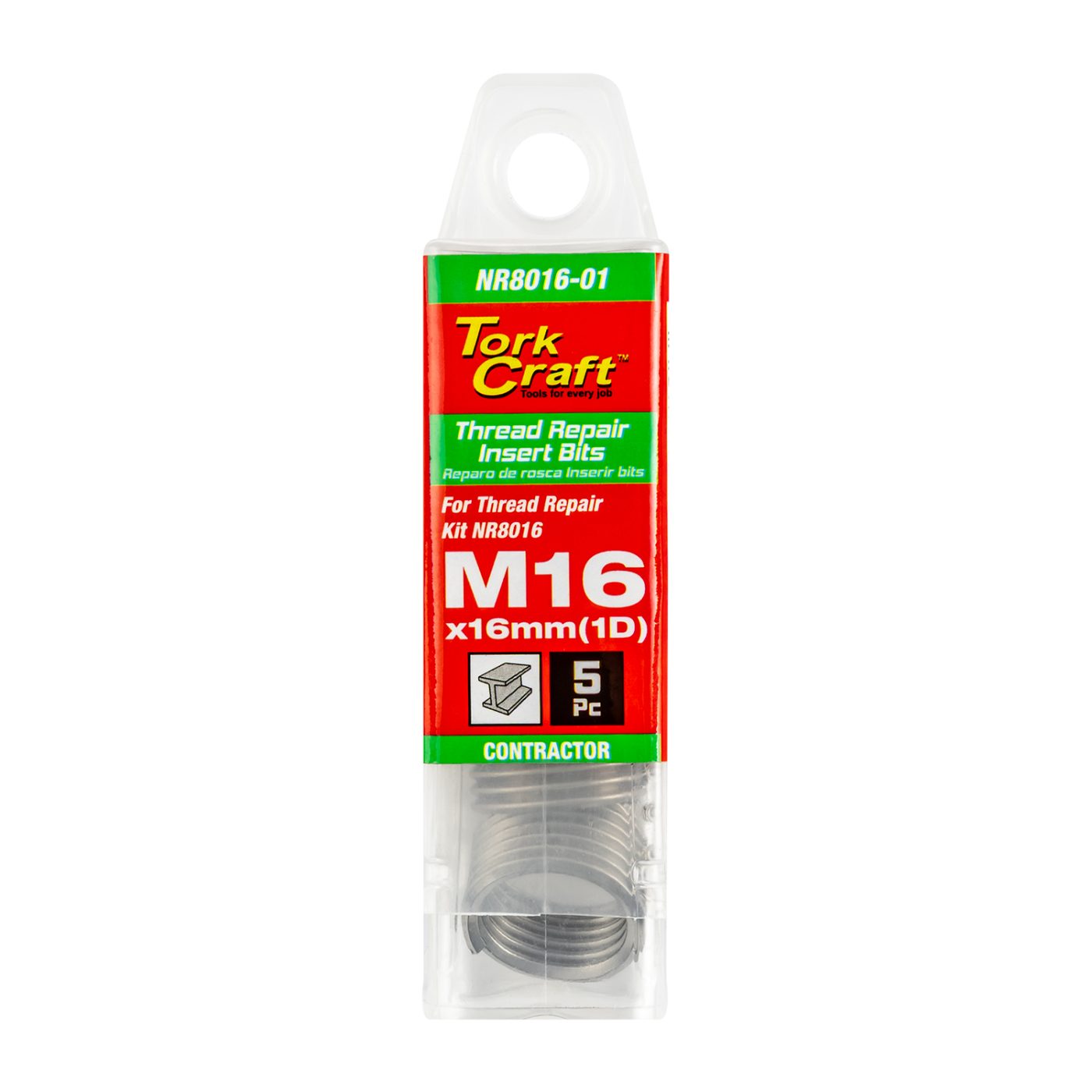 Thread Repair Kit M16 X 1d Replacement Inserts 5pce