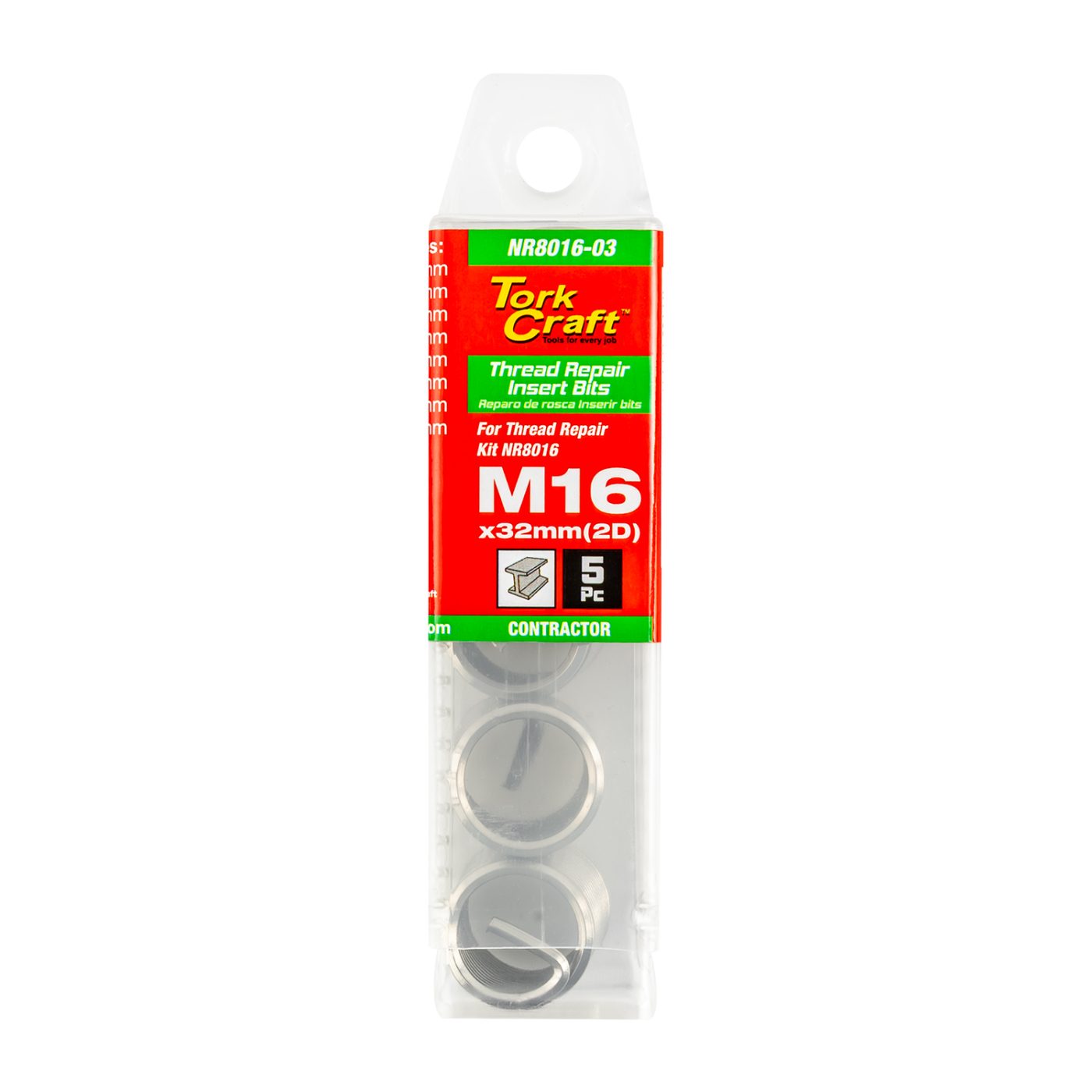 Thread Repair Kit M16 X 2d Replacement Inserts 5pce