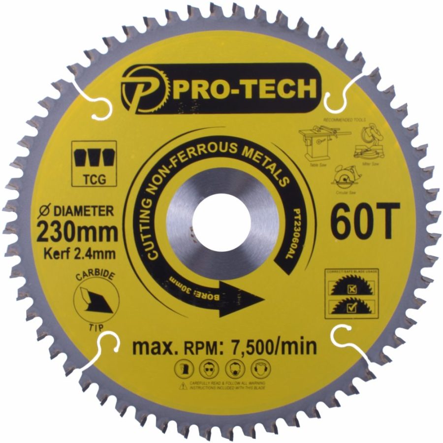 Saw Blade Tct 230 X 2.4 X 30 X 60t Alum. Prof.