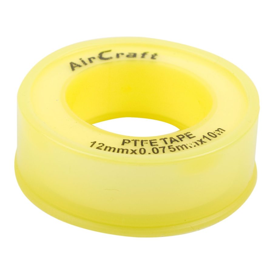Ptfe Tape 12mmx0.075mmx10m Roll Bulk