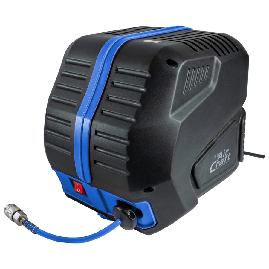 Air Compressor 9.5m Hose Reel 1100w 220v 66l/min Wall Mount And Acceso