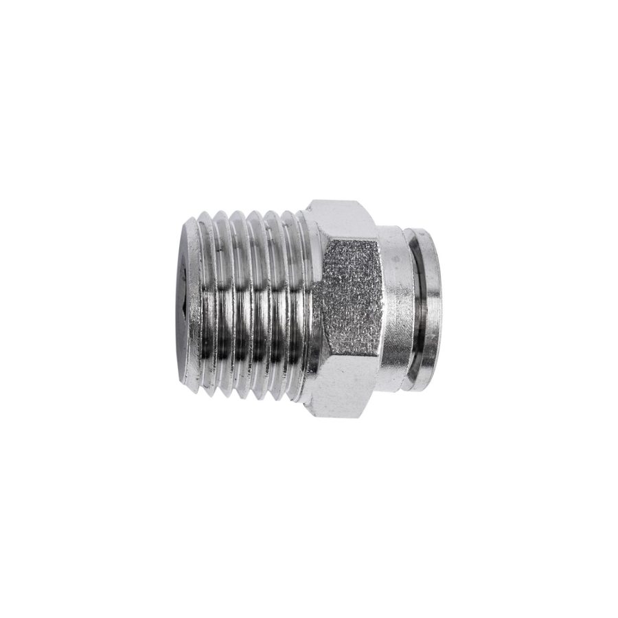 Metal Pu Fitting Straight 12mm X 1/2' M